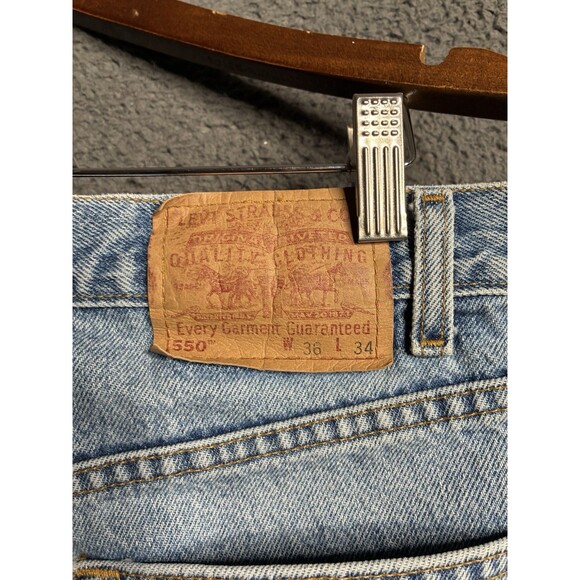 Vintage Levi’s 550 Jeans Mens 36x34 (measures 35x33.5) Relaxed Fit Baggy - Picture 4 of 16